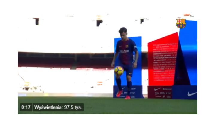 Freestyle Coutinho na prezentacji w Barcelonie [VIDEO]